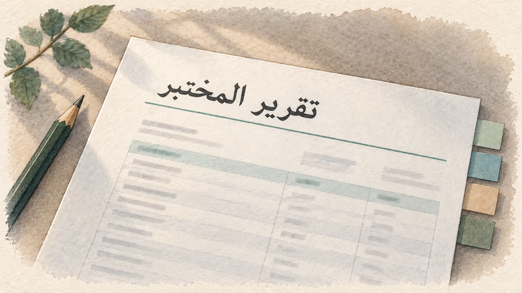 صورة توضيحية مصاحبة لمقارنة أربعة شروح لتقرير دم